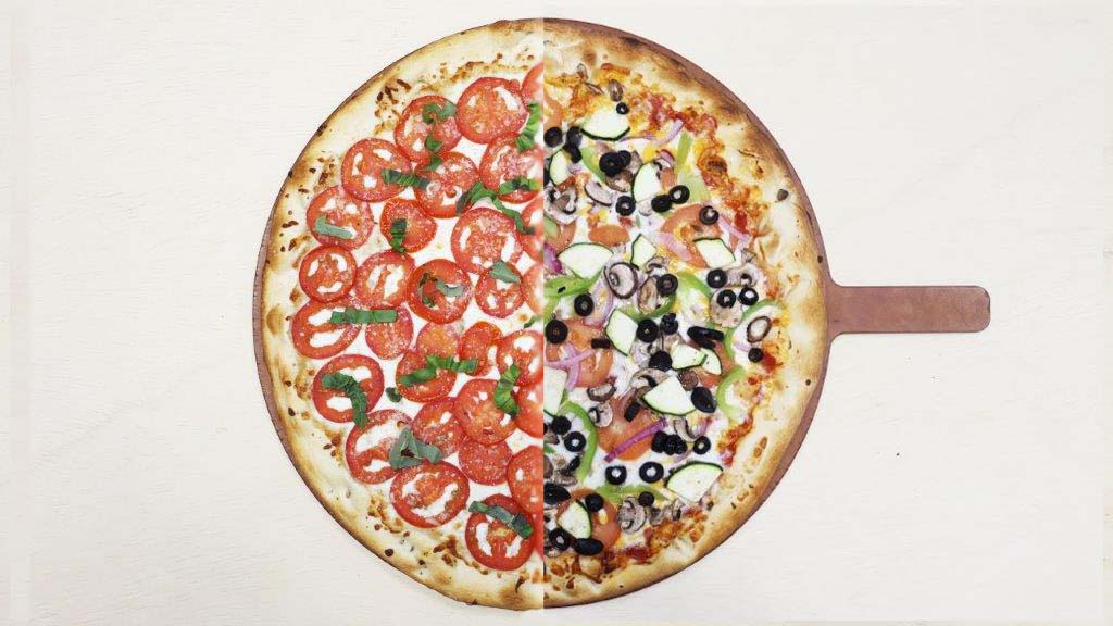 Half & Half Pizza image